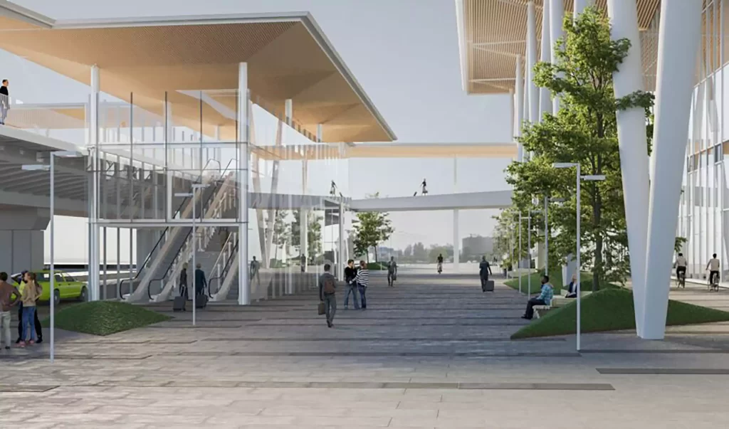 Starptautiskās lidostas "Rīga" pasažieru termināla paplašināšana VI kārta (Ziemeļu iela 18) - Oro uostas - vizualizacija