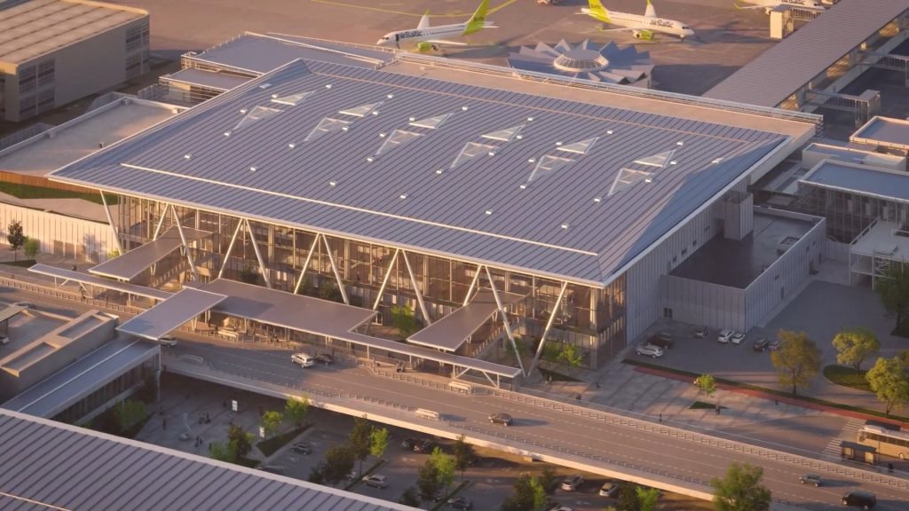 Starptautiskās lidostas "Rīga" pasažieru termināla paplašināšana VI kārta (Ziemeļu iela 18) - Oro uostas - vizualizacija