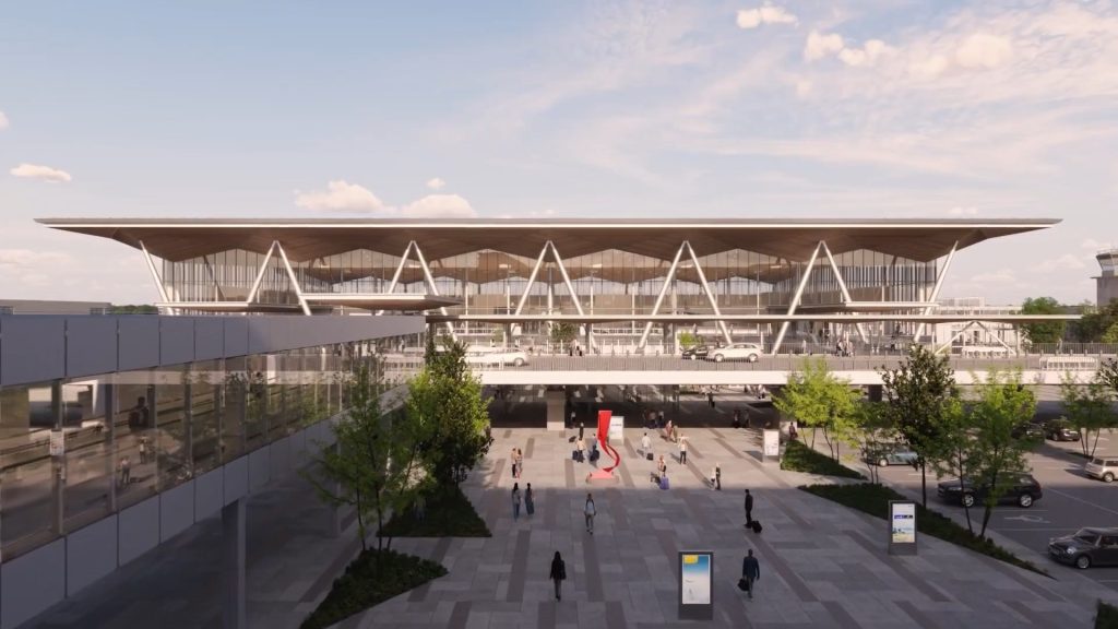 Starptautiskās lidostas "Rīga" pasažieru termināla paplašināšana VI kārta (Ziemeļu iela 18) - Oro uostas - vizualizacija