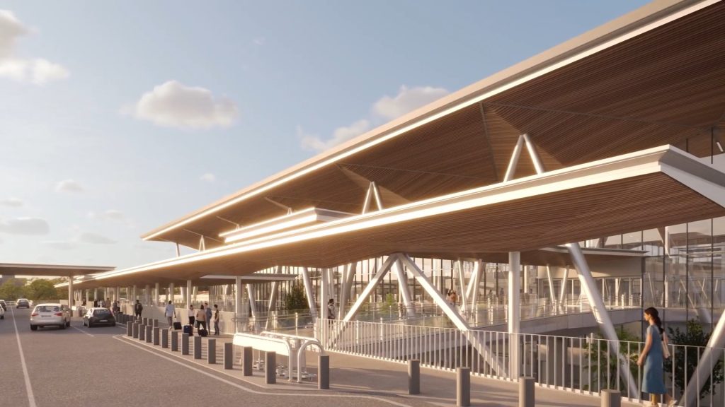 Starptautiskās lidostas "Rīga" pasažieru termināla paplašināšana VI kārta (Ziemeļu iela 18) - Oro uostas - vizualizacija