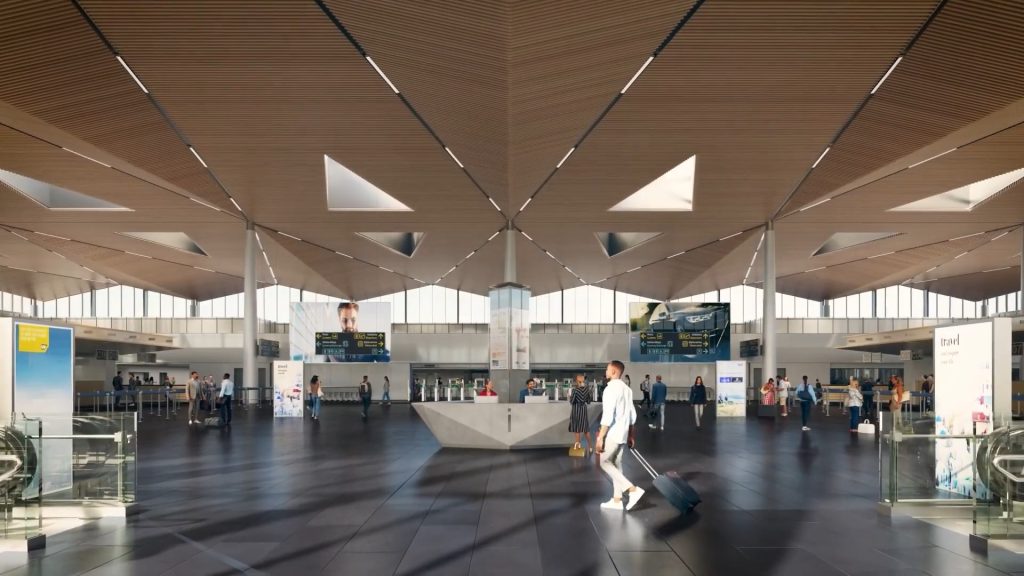 Starptautiskās lidostas "Rīga" pasažieru termināla paplašināšana VI kārta (Ziemeļu iela 18) - Oro uostas - vizualizacija