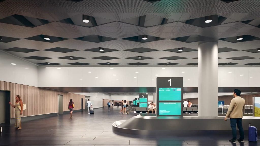 Starptautiskās lidostas "Rīga" pasažieru termināla paplašināšana VI kārta (Ziemeļu iela 18) - Oro uostas - vizualizacija