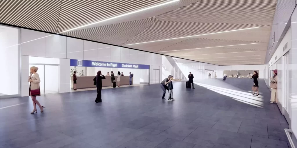 Starptautiskās lidostas "Rīga" pasažieru termināla paplašināšana VI kārta (Ziemeļu iela 18) - Oro uostas - vizualizacija