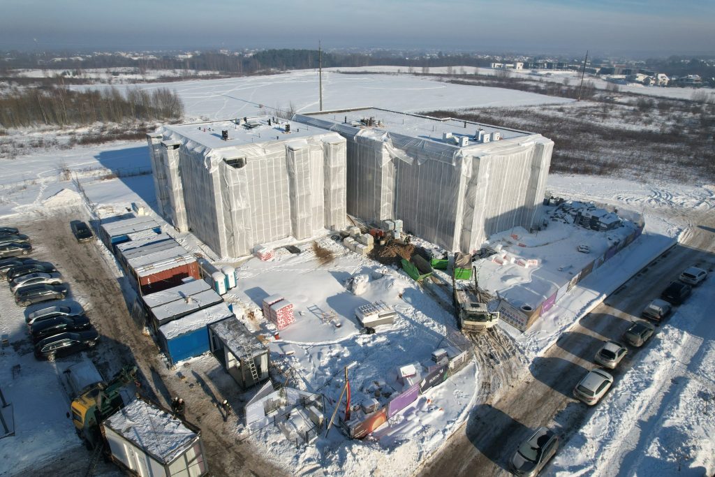 Elzė 1 etapas (Duburio g. 10) - Multi apartment - construction photos