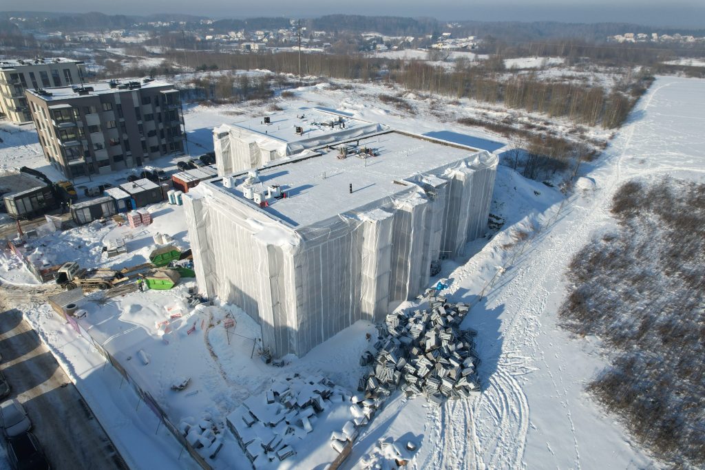 Elzė 1 etapas (Duburio g. 10) - Multi apartment - construction photos