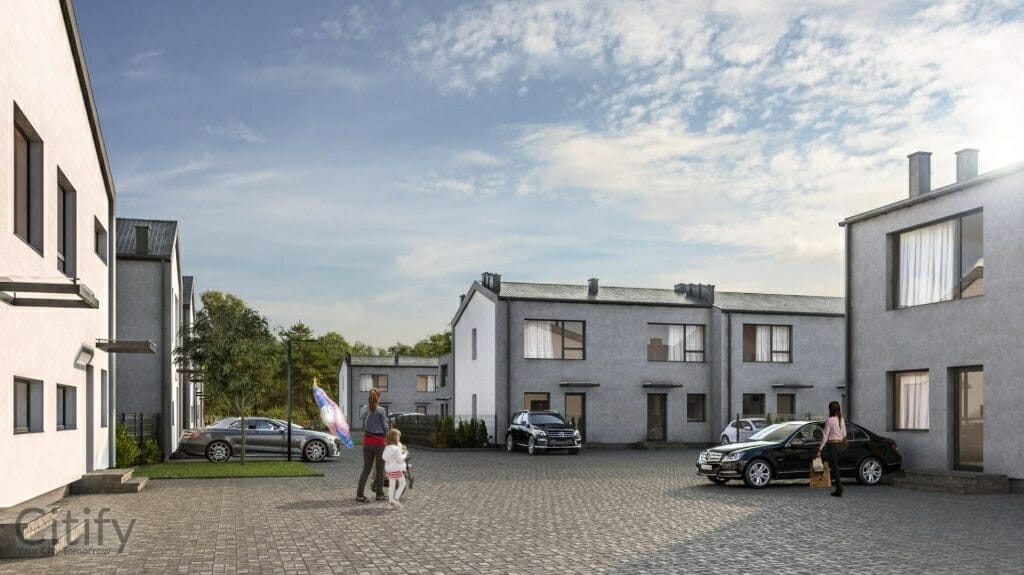 Šilainių miestelis 1 etapas (Alytaus g. 11-67) - Row housing - visualization