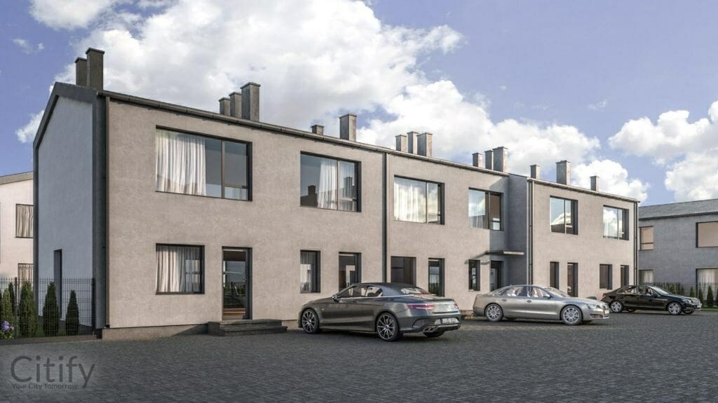 Šilainių miestelis 1 etapas (Alytaus g. 11-67) - Row housing - visualization