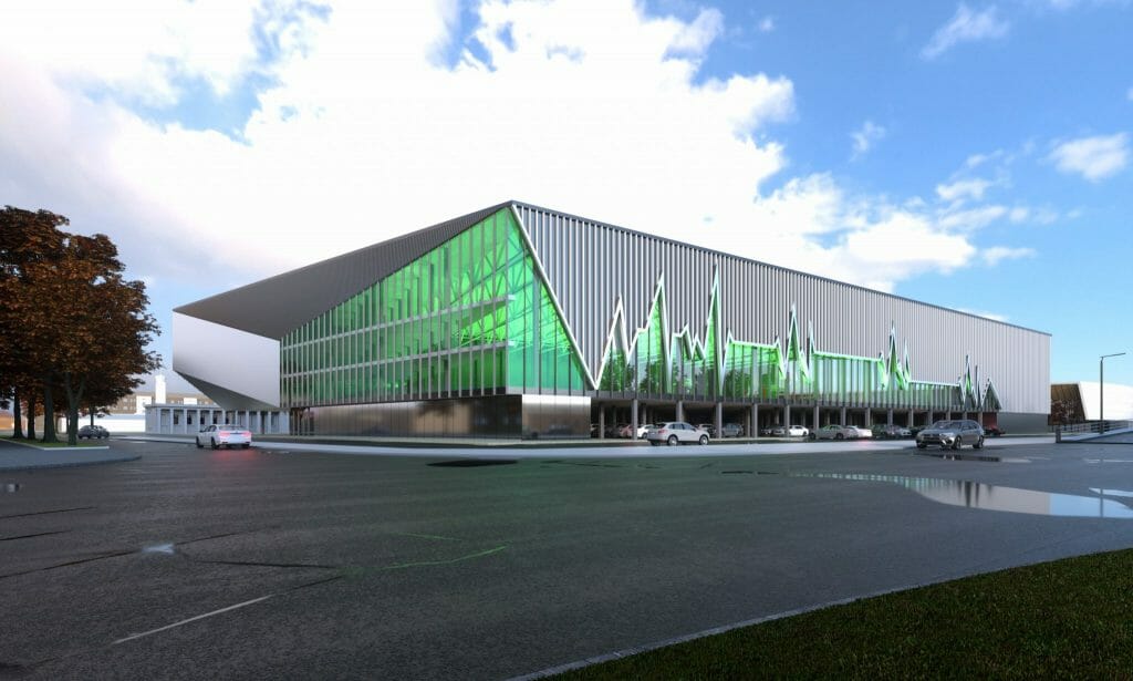 Daugavas stadiona vieglatlētikas manēža (Augšiela 1) - Sports arena - visualization