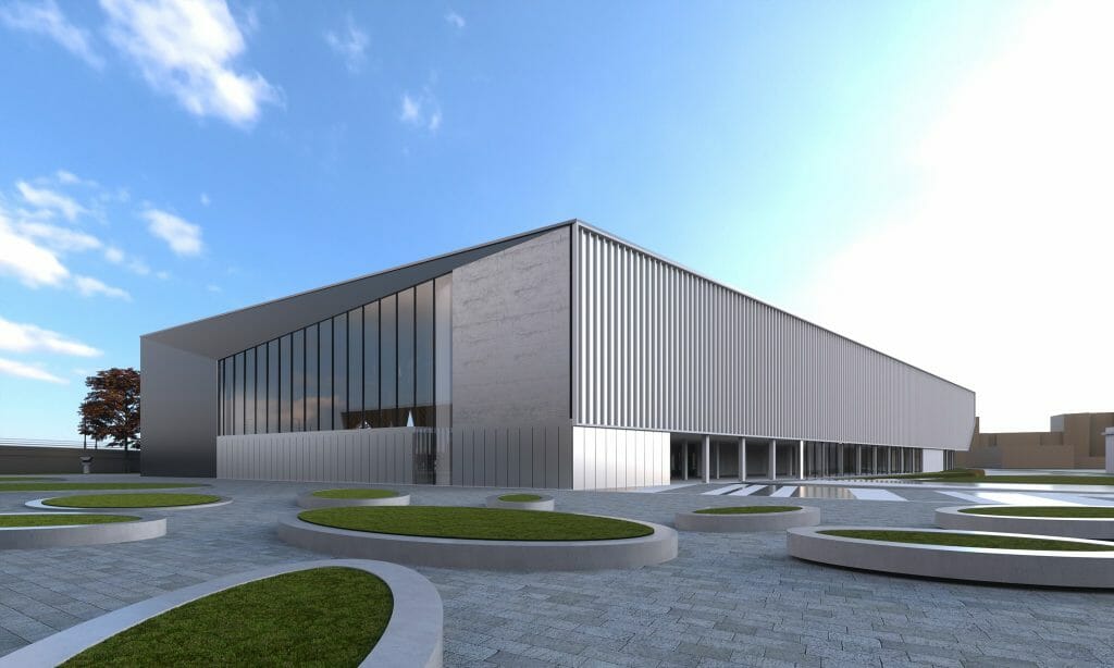 Daugavas stadiona vieglatlētikas manēža (Augšiela 1) - Sports arena - visualization