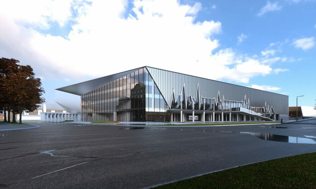 Daugavas stadiona vieglatlētikas manēža (Augšiela 1) - Sports arena - visualization