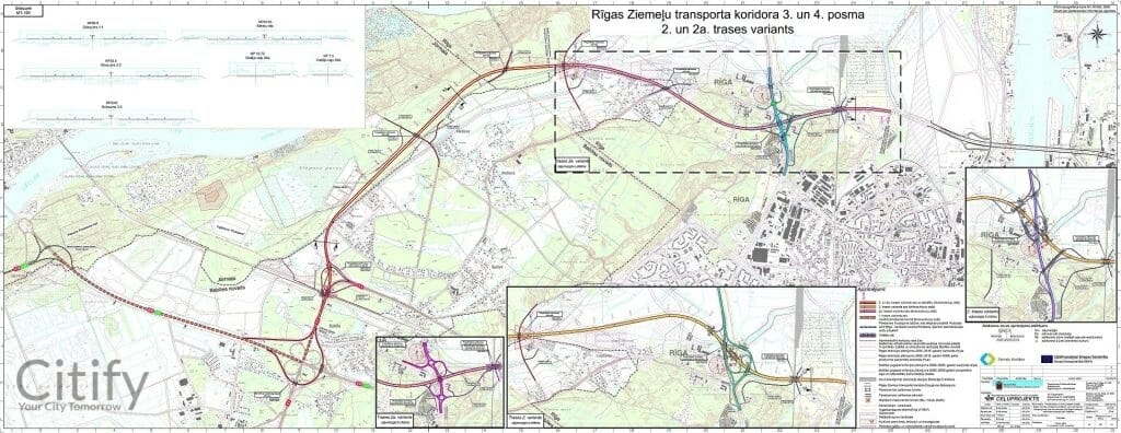Ziemeļu transporta koridors - 4. kārta (Ziemeļu koridors) - Kelias - vizualizacija