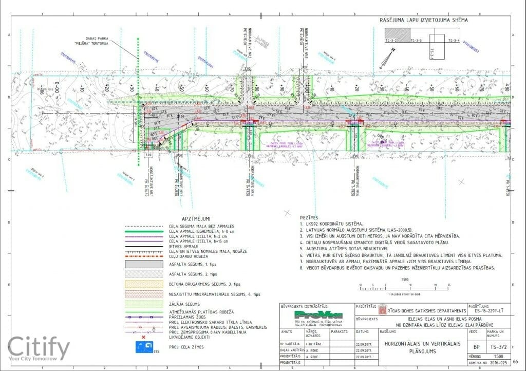 Ielejas ielas un Asnu ielas pārbūve (Ielejas iela, Asnu iela) - Road - visualization