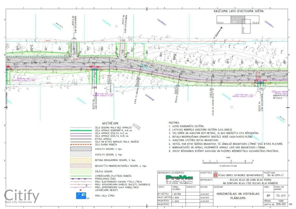 Ielejas ielas un Asnu ielas pārbūve (Ielejas iela, Asnu iela) - Road - visualization