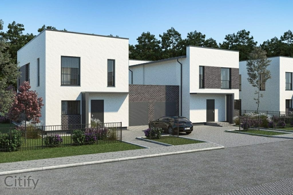 Ilgai ir laimingai (Užutrakio g. 14, 16, 17, 18, 19) - Row housing - visualization