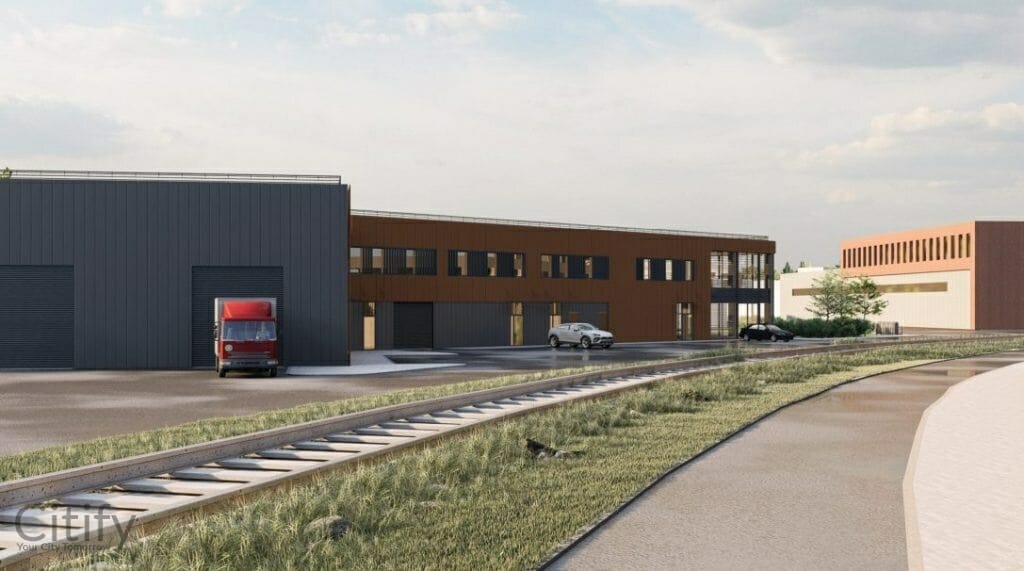 Vakarų Lietuvos Skaitmeninių inovacijų centras (Liepų g. 83) - Biroju centrs - vizualizācija