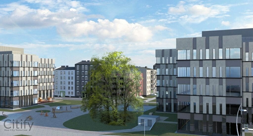 Business Garden Rīga - 2. kārta (Malduguņu iela 2A, 4A) - Biroju centrs - vizualizācija
