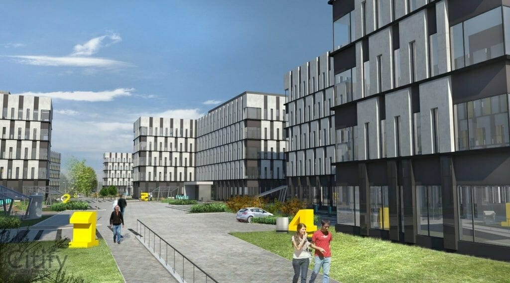 Business Garden Rīga - 2. kārta (Malduguņu iela 2A, 4A) - Biroju centrs - vizualizācija