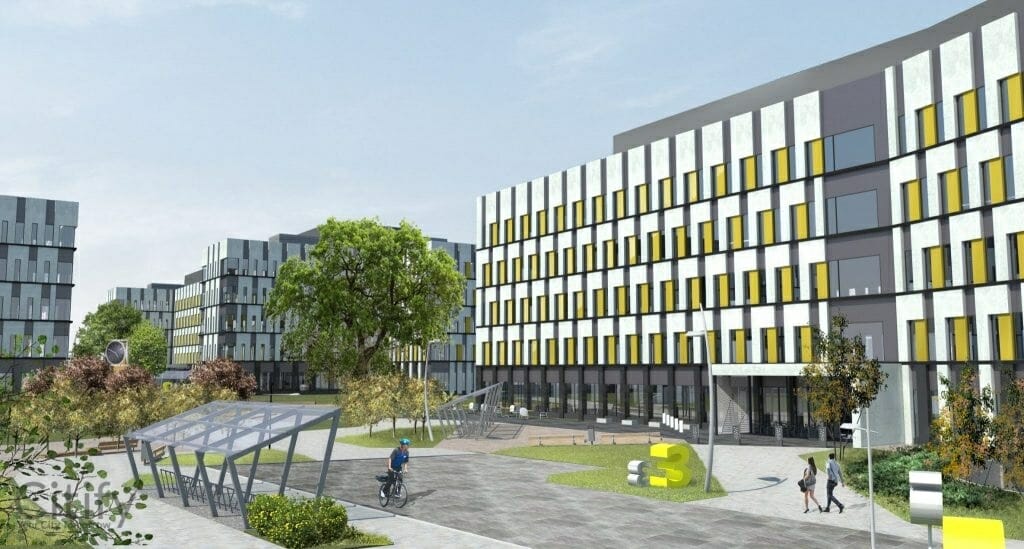 Business Garden Rīga - 2. kārta (Malduguņu iela 2A, 4A) - Biroju centrs - vizualizācija
