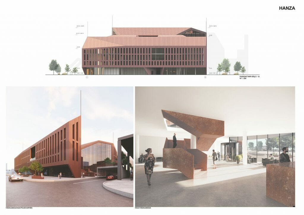 Memelio miestas (Naujoji Uosto g. 3) - Multi apartment, Office center - visualization