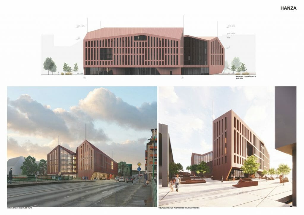 Memelio miestas (Naujoji Uosto g. 3) - Multi apartment, Office center - visualization