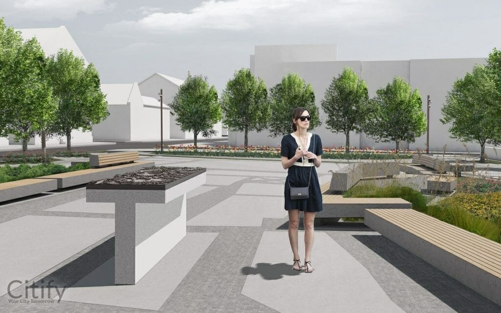 Ferdinando skveras (Jūros g., Gegužės g., Bokštų g., Krovėjų g.) - Square - visualization