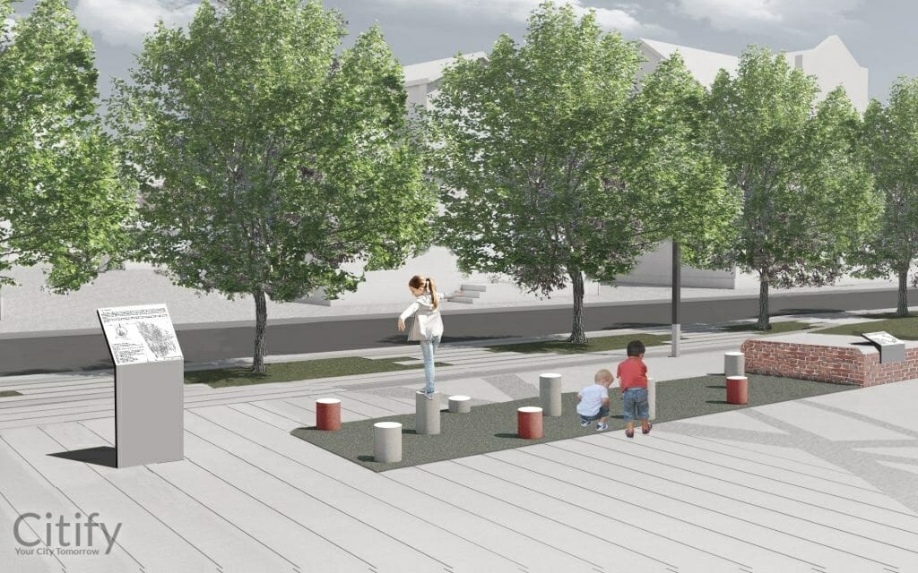 Ferdinando skveras (Jūros g., Gegužės g., Bokštų g., Krovėjų g.) - Square - visualization