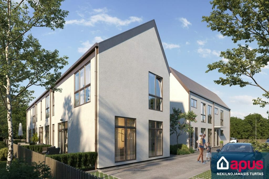 Prie skvero (Ašmenėlės g. 40) - Row housing - visualization