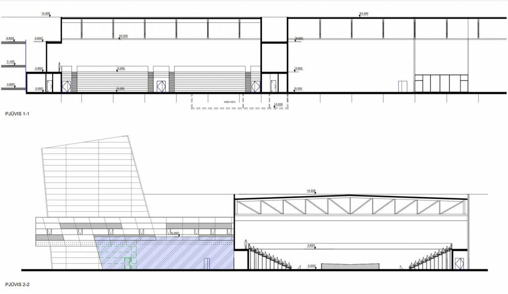 SEB arenos plėtra (Ąžuolyno g. 7) - Sports arena - visualization