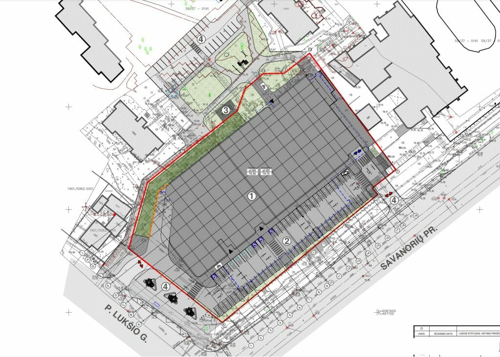 Savanorių pr. 375 (Savanorių pr. 375) - Büroohoone, Kaubanduskeskus - visuaalne