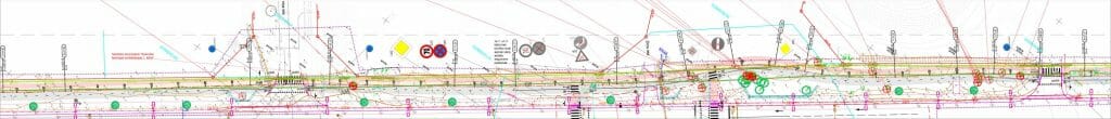 Krustojumu pārbūve Skanstes ielā - 2. kārtā - Gājēju un velosipēdu infrastruktūra Skanstes un J.Daliņa ielas krustojuma (Skanstes iela) - Dviračių takas - vizualizacija