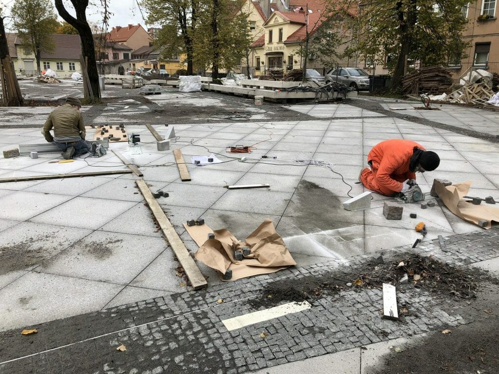 Ferdinando skveras (Jūros g., Gegužės g., Bokštų g., Krovėjų g.) - Square - construction photos