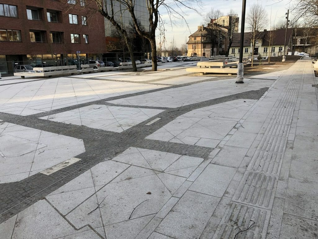 Ferdinando skveras (Jūros g., Gegužės g., Bokštų g., Krovėjų g.) - Square - construction photos
