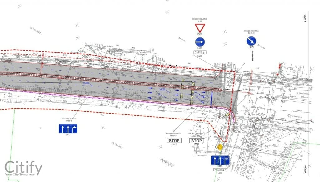 Tunelio g. rekonstrukcija (Tunelio g.) - Iela - vizualizācija