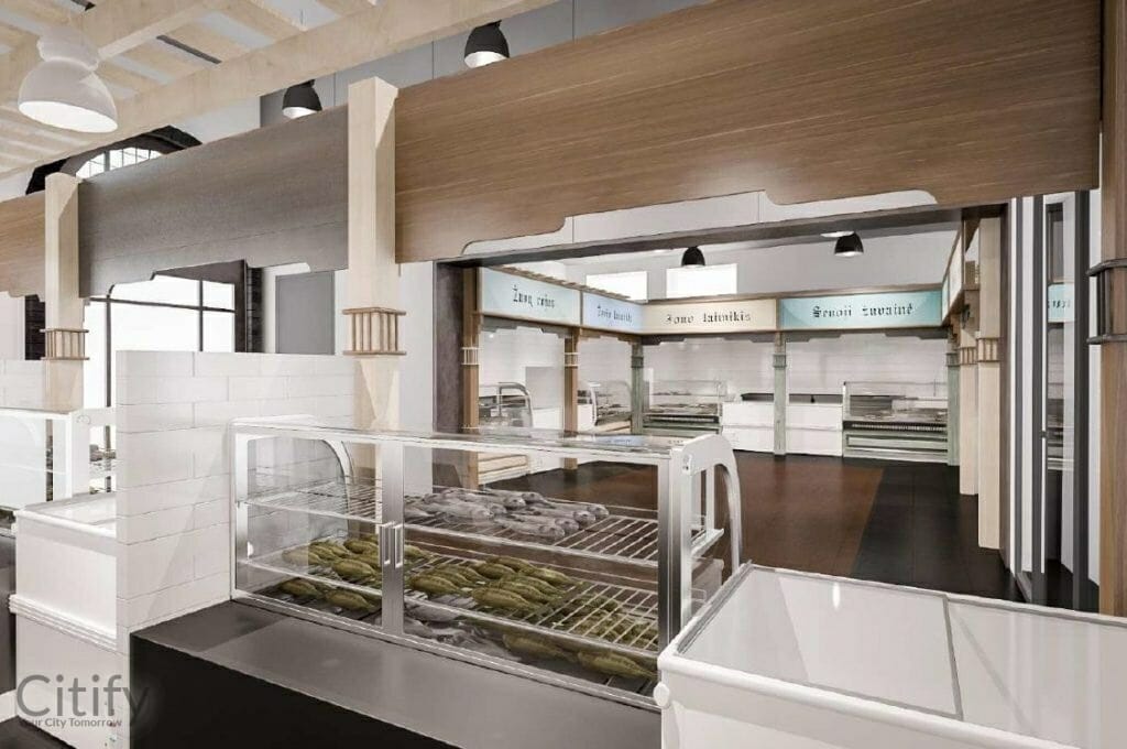 Senojo turgaus rekonstrukcija (Turgaus a. 5) - Shopping center - visualization