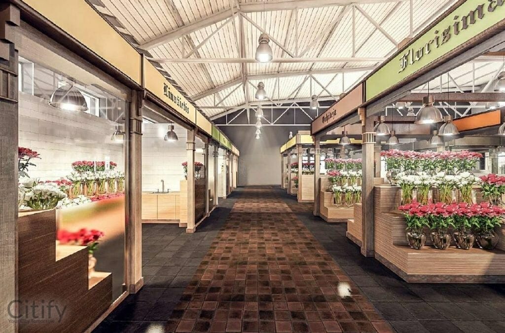 Senojo turgaus rekonstrukcija (Turgaus a. 5) - Shopping center - visualization