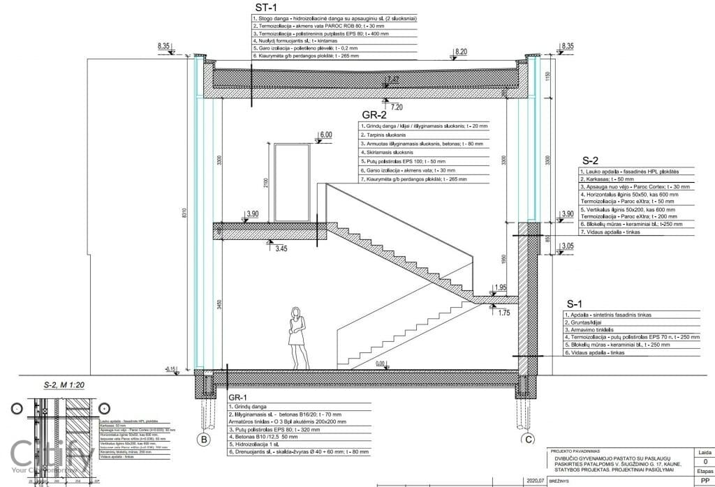 V. Šiugždinio g. 17 (V. Šiugždinio g. 17) - Sublokuoti namai - vizualizacija