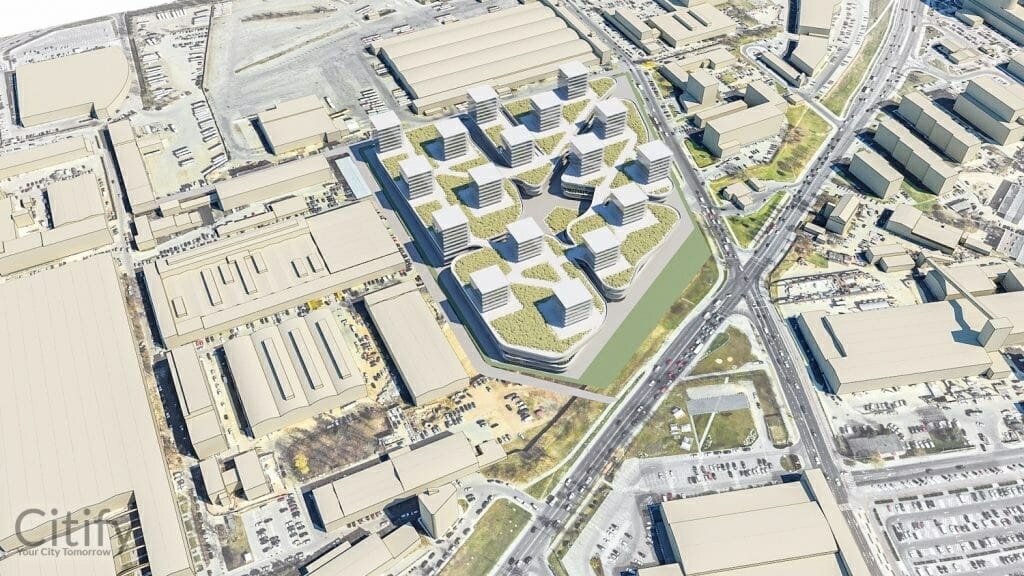 Verkių g. 50 (Verkių g. 50) - Daugiabutis, Verslo centras - vizualizacija