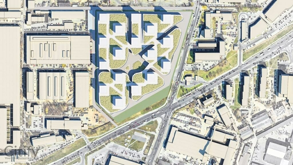 Verkių g. 50 (Verkių g. 50) - Daugiabutis, Verslo centras - vizualizacija