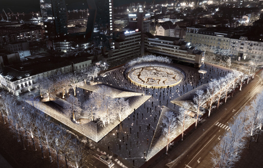 Atgimimo aikštė (Danės g. 17B, Danės g. 17C) - Park, Parkimishoone - visuaalne