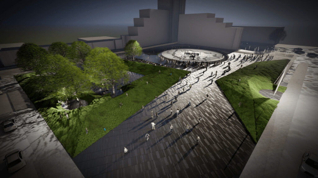 Atgimimo aikštė (Danės g. 17B, Danės g. 17C) - Park, Parkimishoone - visuaalne