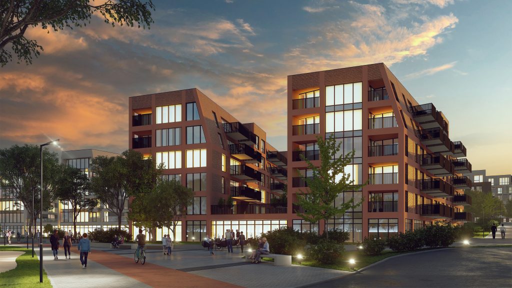 Bastionų namai | 2 etapas (Gluosnių g. 11, 13, 15, 17) - Multi apartment - visualization