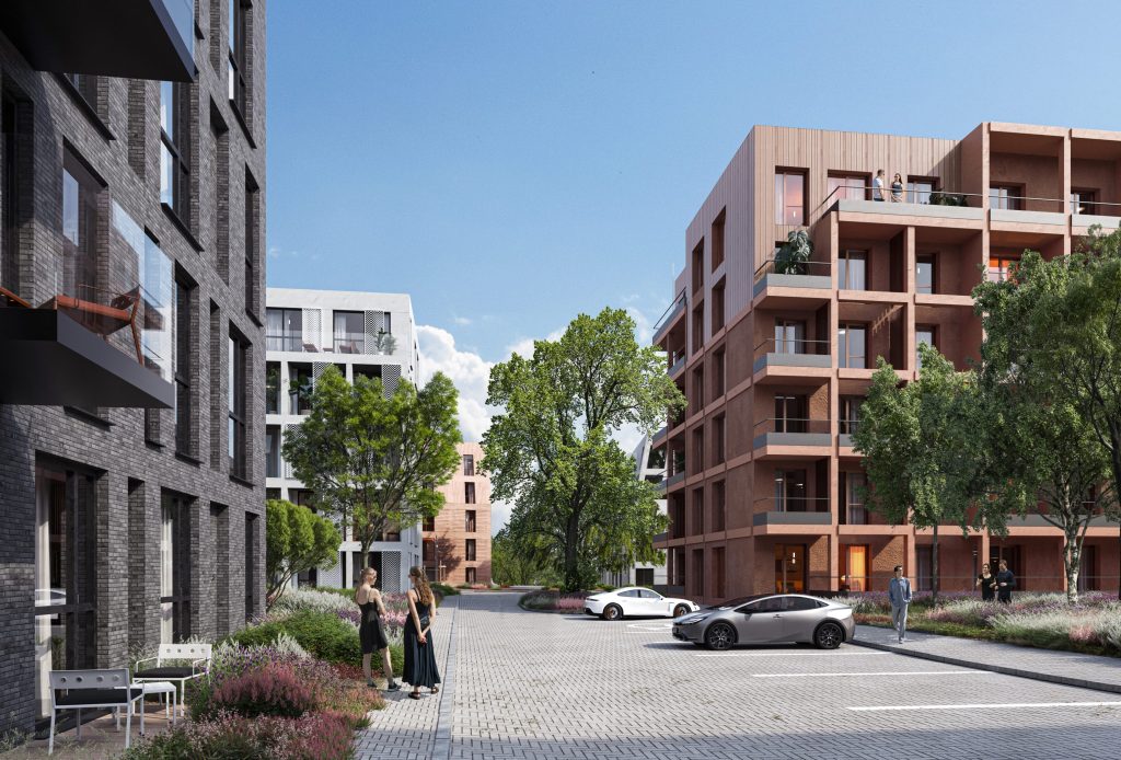 Bastionų namai | 2 etapas (Gluosnių g. 11, 13, 15, 17) - Multi apartment - visualization