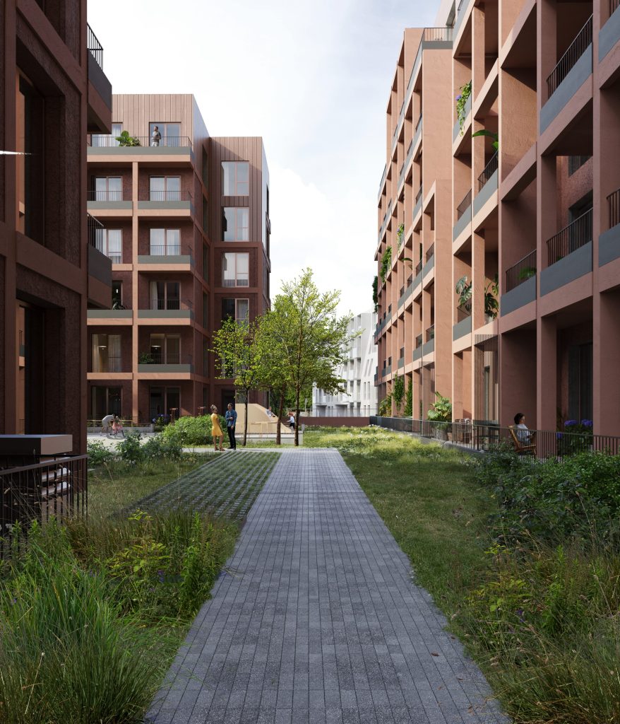 Bastionų namai | 2 etapas (Gluosnių g. 11, 13, 15, 17) - Multi apartment - visualization