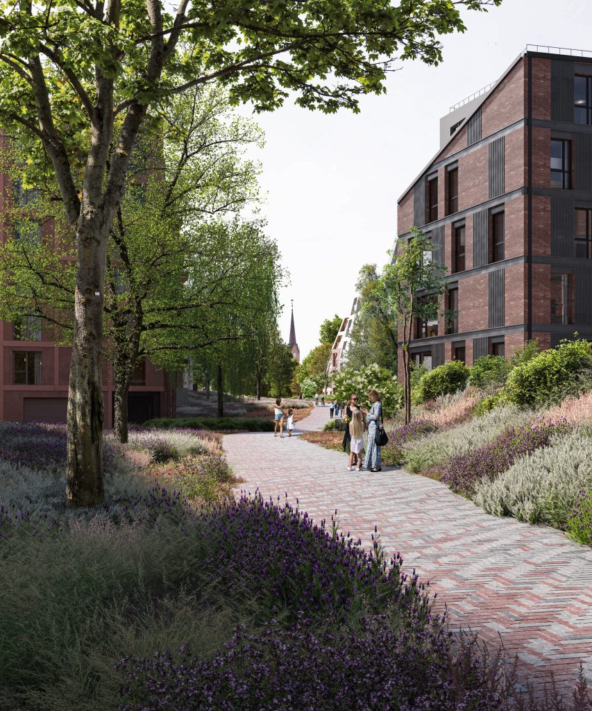 Bastionų namai | 2 etapas (Gluosnių g. 11, 13, 15, 17) - Multi apartment - visualization