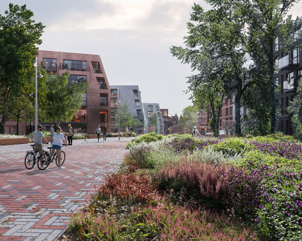 Bastionų namai | 2 etapas (Gluosnių g. 11, 13, 15, 17) - Multi apartment - visualization