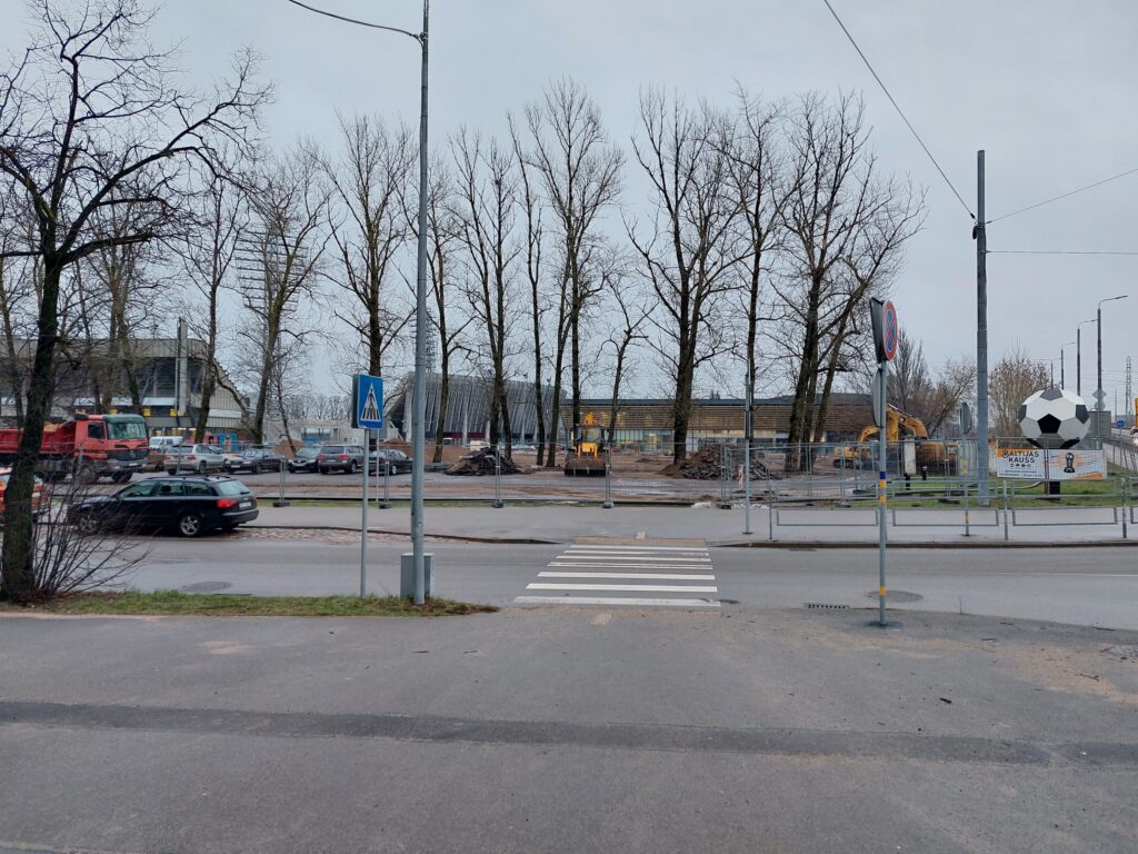 Daugavas stadiona vieglatlētikas manēža (Augšiela 1) - Sports arena - construction photos