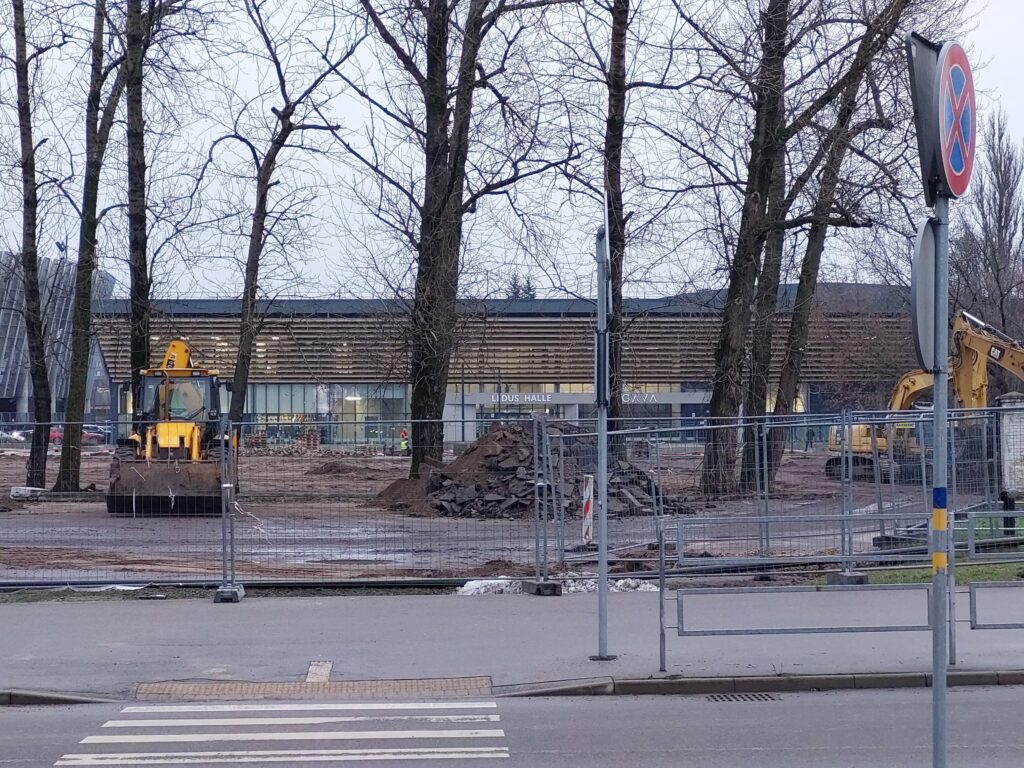 Daugavas stadiona vieglatlētikas manēža (Augšiela 1) - Sports arena - construction photos