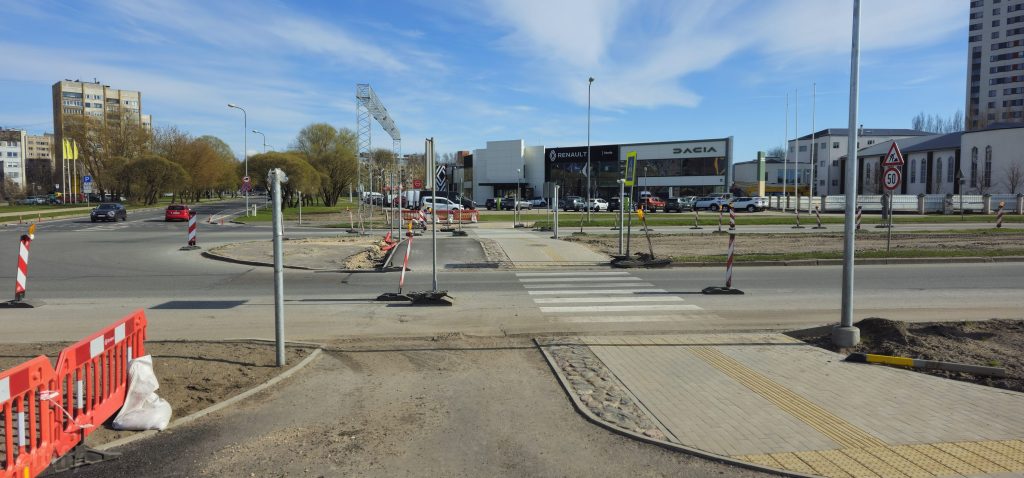 Krustojumu pārbūve Skanstes ielā - 1. kārtā - Skanstes un Zirņu ielas krustojuma pārbūve (Skanstes iela) - Ceļš - būvdarbu attēli