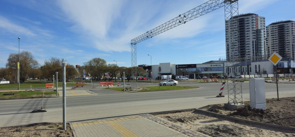 Krustojumu pārbūve Skanstes ielā - 1. kārtā - Skanstes un Zirņu ielas krustojuma pārbūve (Skanstes iela) - Ceļš - būvdarbu attēli