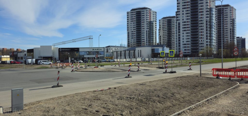 Krustojumu pārbūve Skanstes ielā - 1. kārtā - Skanstes un Zirņu ielas krustojuma pārbūve (Skanstes iela) - Ceļš - būvdarbu attēli
